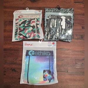 (3) Ethika Men's "The Staple" Boxer Briefs - NWT